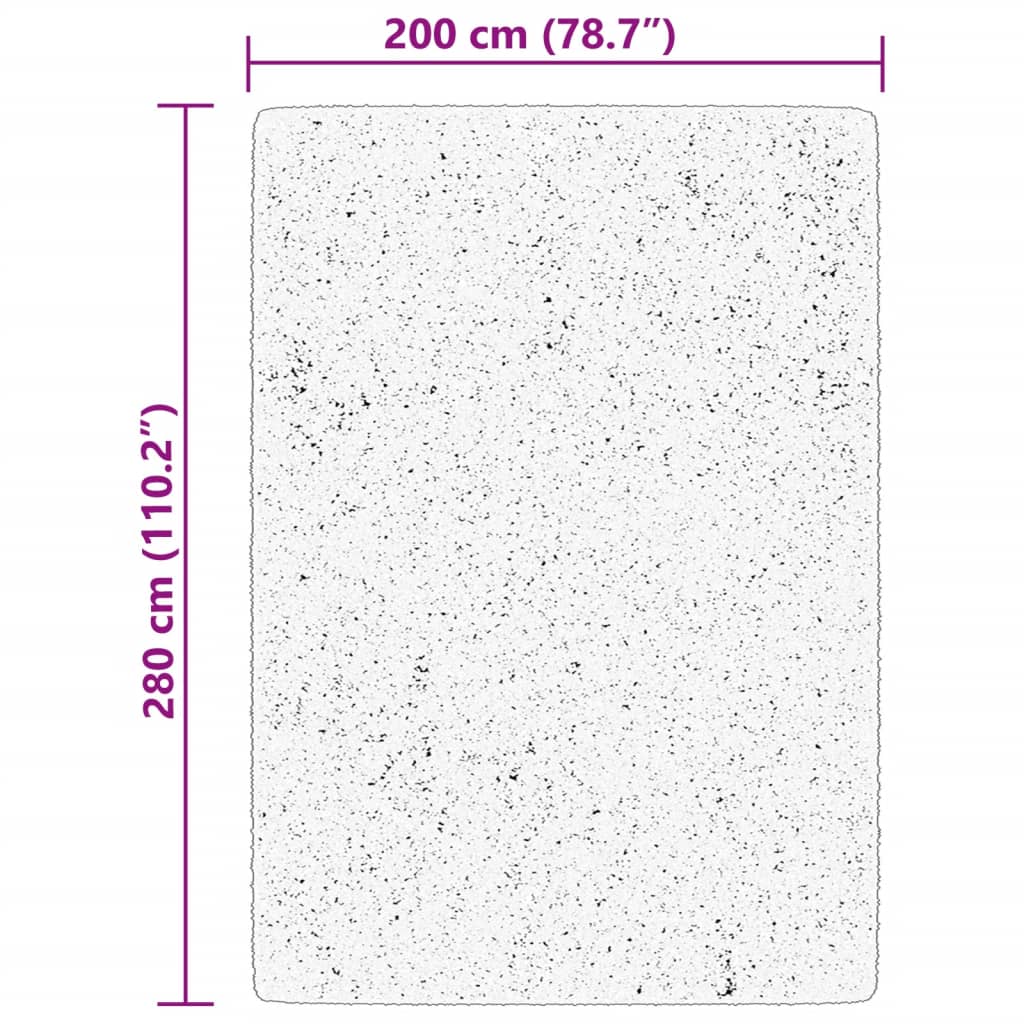 Tappeto a Pelo Corto HUARTE Morbido e Lavabile Rosato 200x280cm - homemem39