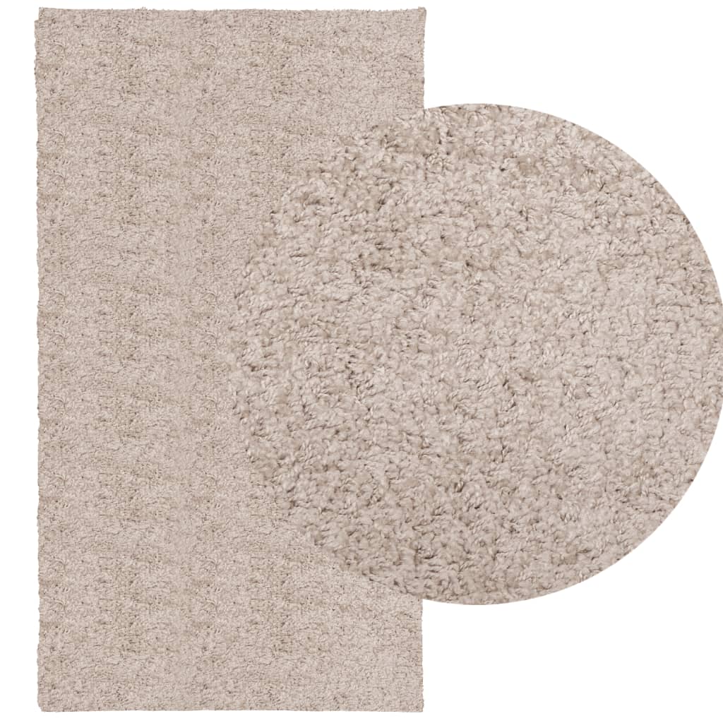 Tappeto Shaggy PAMPLONA a Pelo Lungo Moderno Beige 60x110 cm - homemem39