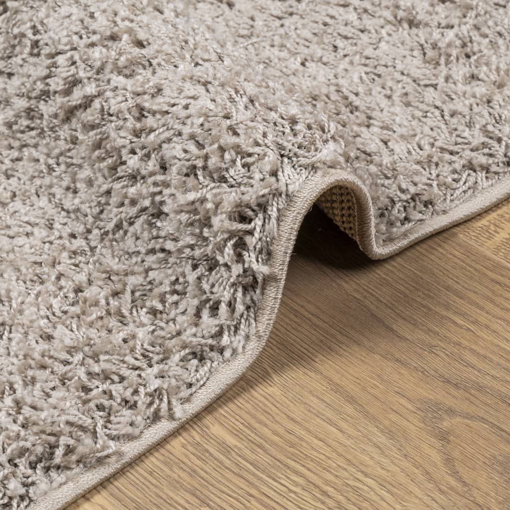 Tappeto Shaggy PAMPLONA a Pelo Lungo Moderno Beige 80x250 cm - homemem39
