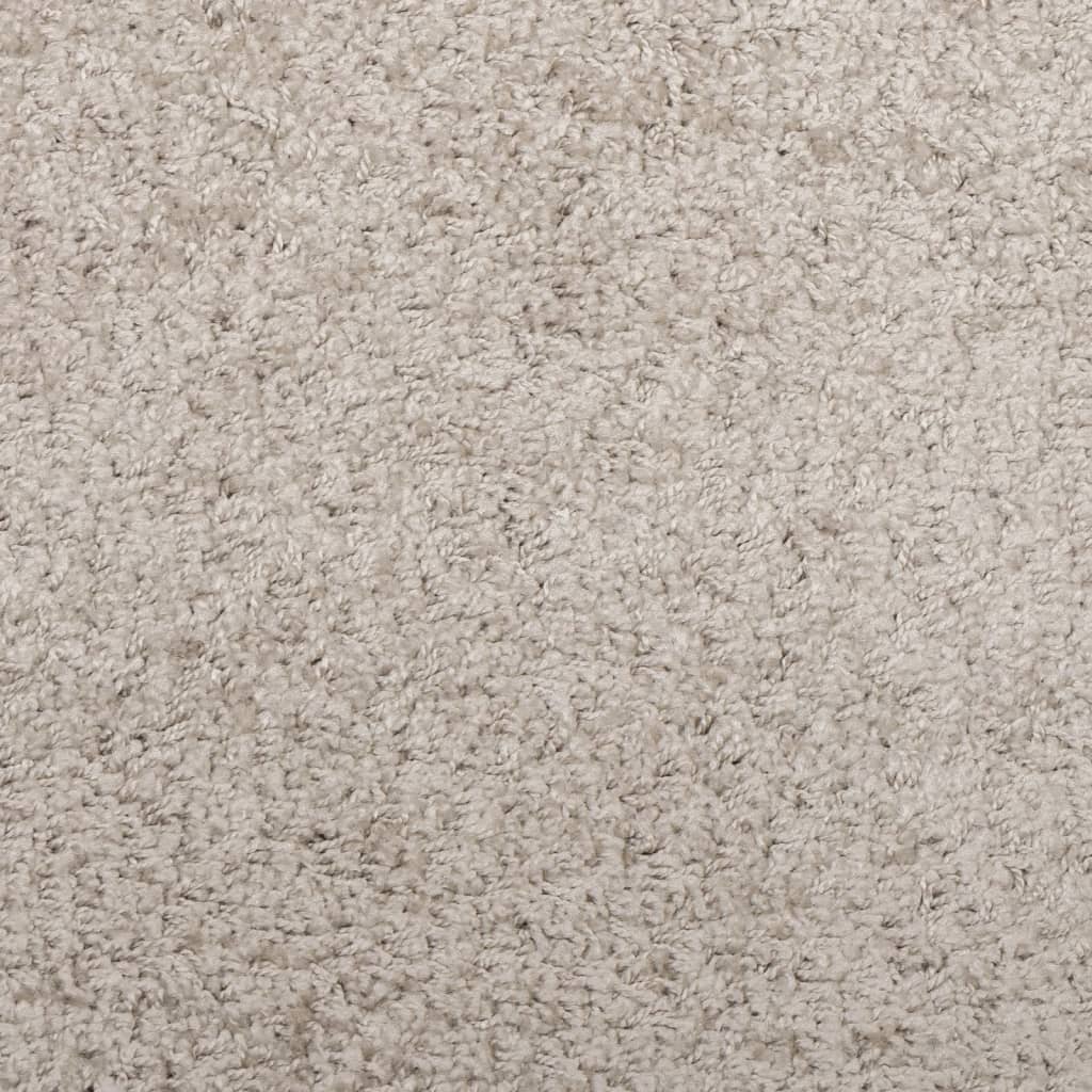 Tappeto Shaggy PAMPLONA a Pelo Lungo Moderno Beige 80x250 cm - homemem39