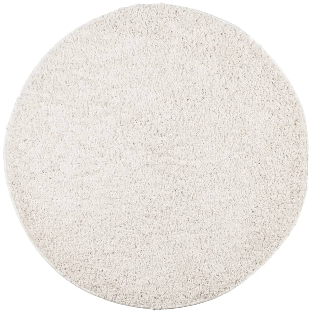 Tappeto Shaggy PAMPLONA a Pelo Lungo Moderno Grigio Ø 100 cm - homemem39