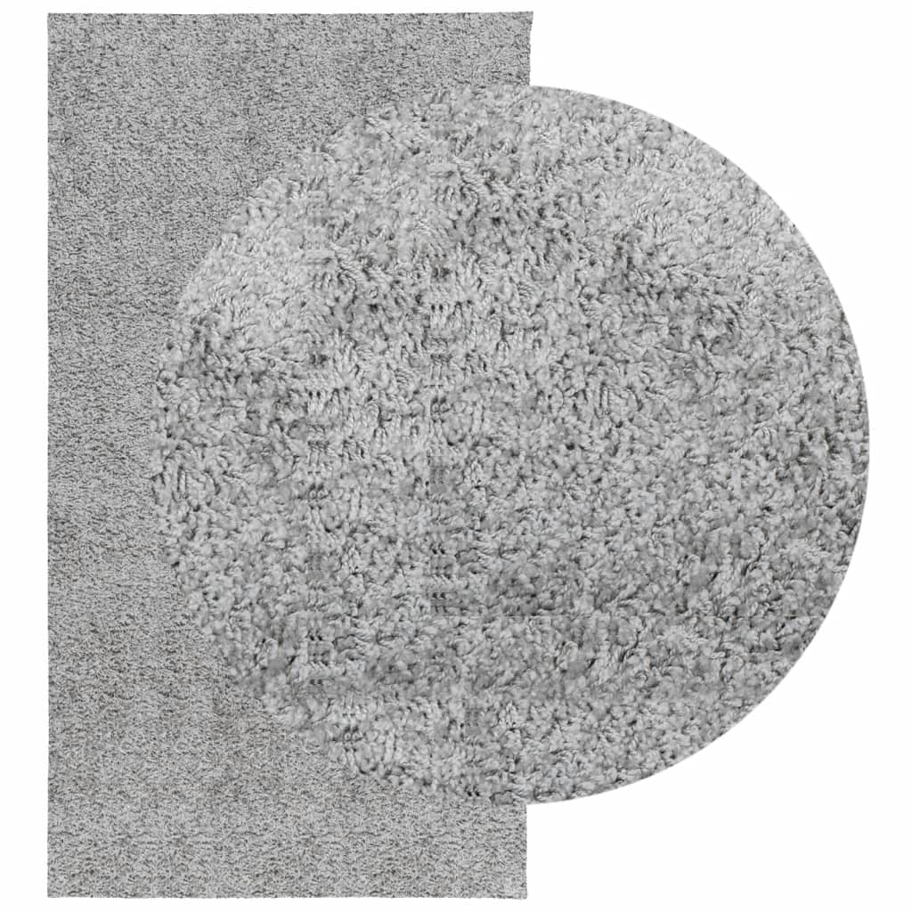 Tappeto Shaggy PAMPLONA a Pelo Lungo Moderno Grigio 80x150 cm - homemem39