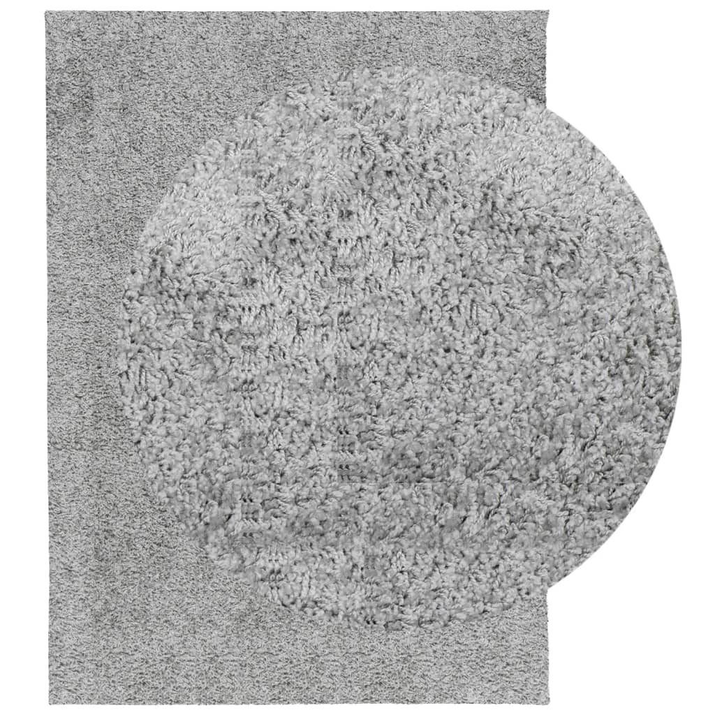 Tappeto Shaggy PAMPLONA a Pelo Lungo Moderno Grigio 140x200 cm - homemem39