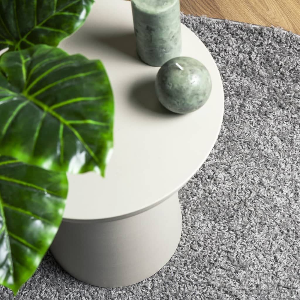 Tappeto Shaggy PAMPLONA a Pelo Lungo Moderno Grigio Ø 280 cm - homemem39