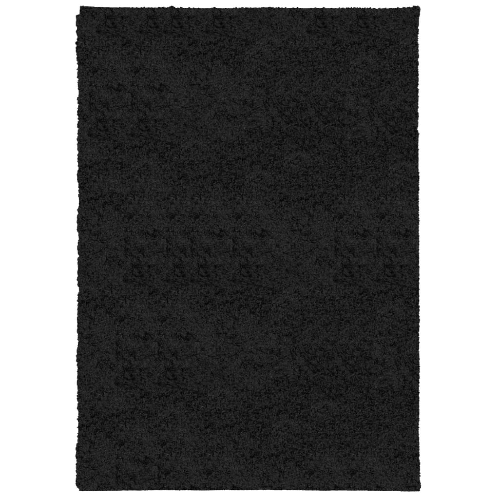 Tappeto Shaggy PAMPLONA a Pelo Lungo Moderno Nero 120x170 cm - homemem39