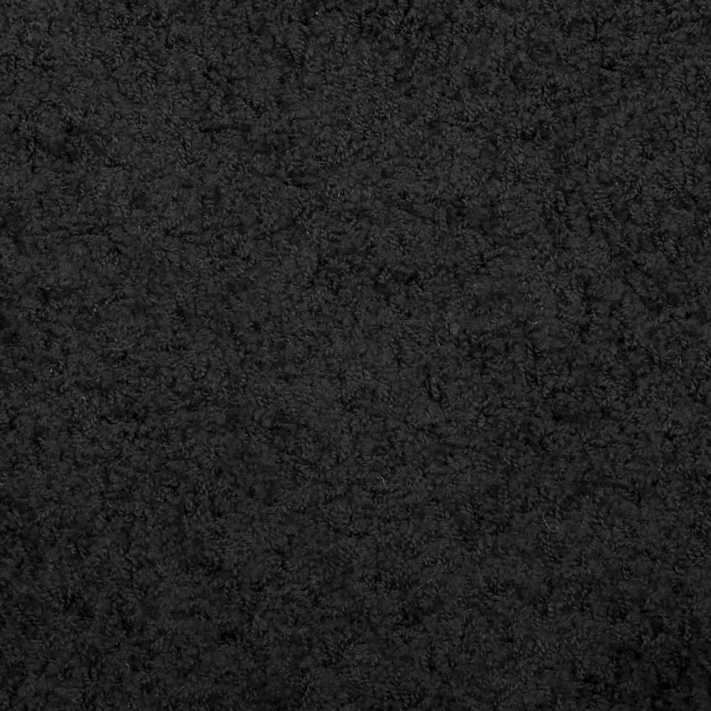 Tappeto Shaggy PAMPLONA a Pelo Lungo Moderno Nero 160x230 cm - homemem39