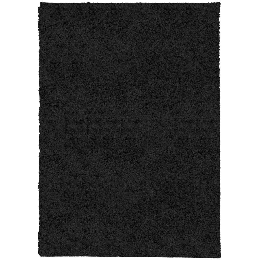 Tappeto Shaggy PAMPLONA a Pelo Lungo Moderno Nero 200x280 cm - homemem39