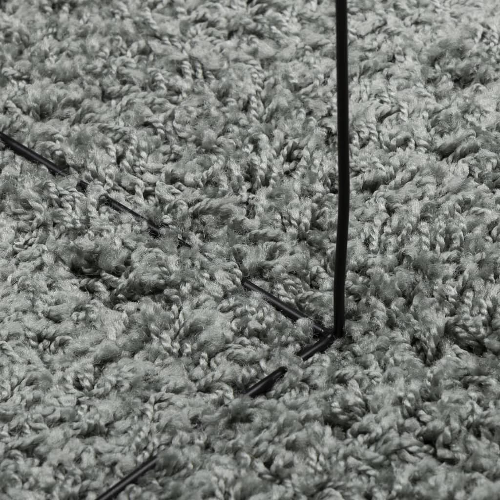 Tappeto Shaggy PAMPLONA a Pelo Lungo Moderno Verde 80x200 cm - homemem39