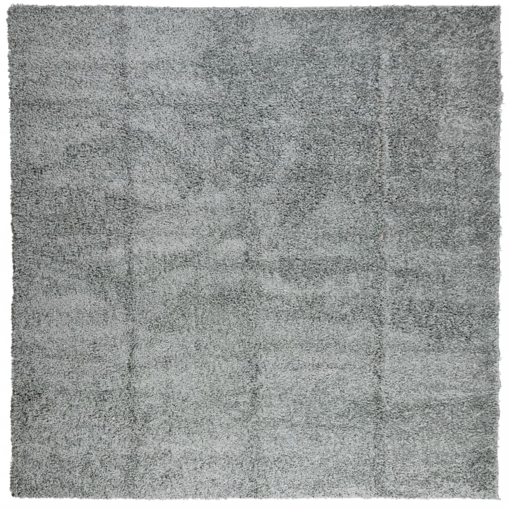 Tappeto Shaggy PAMPLONA a Pelo Lungo Moderno Verde 120x120 cm - homemem39