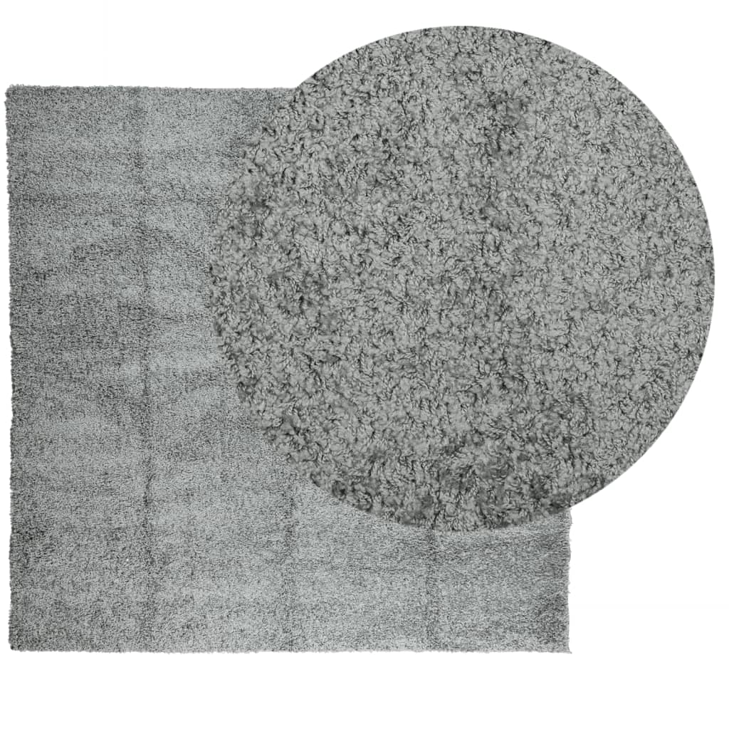 Tappeto Shaggy PAMPLONA a Pelo Lungo Moderno Verde 120x120 cm - homemem39