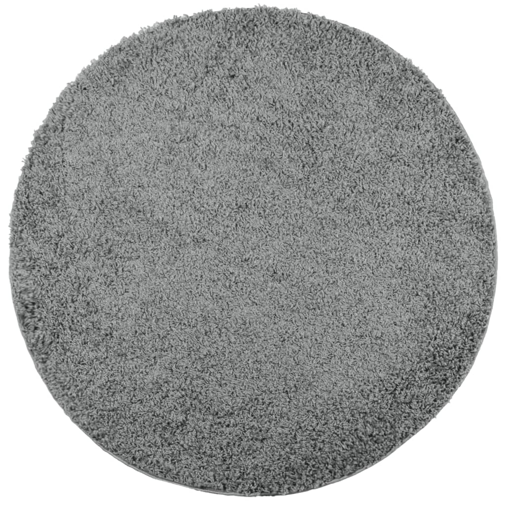 Tappeto Shaggy a Pelo Lungo Moderno Verde Ø 100 cm - homemem39