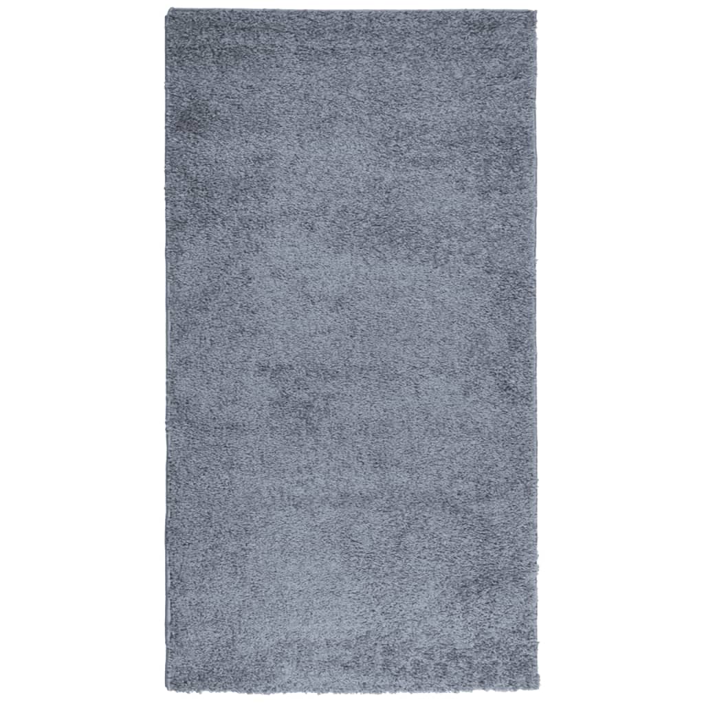 Tappeto Shaggy PAMPLONA a Pelo Lungo Moderno Blu 60x110 cm - homemem39