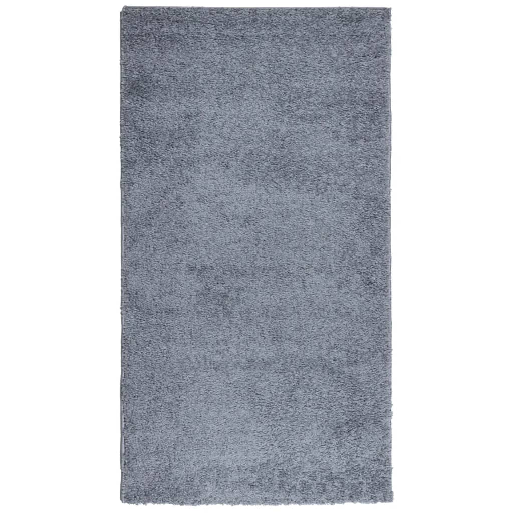 Tappeto Shaggy PAMPLONA a Pelo Lungo Moderno Blu 80x150 cm - homemem39
