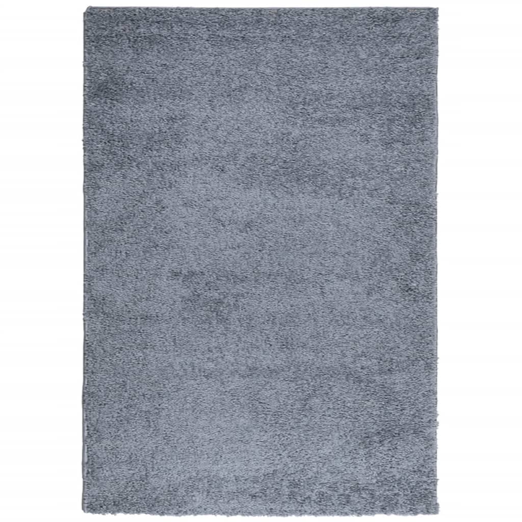 Tappeto Shaggy PAMPLONA a Pelo Lungo Moderno Blu 120x170 cm - homemem39