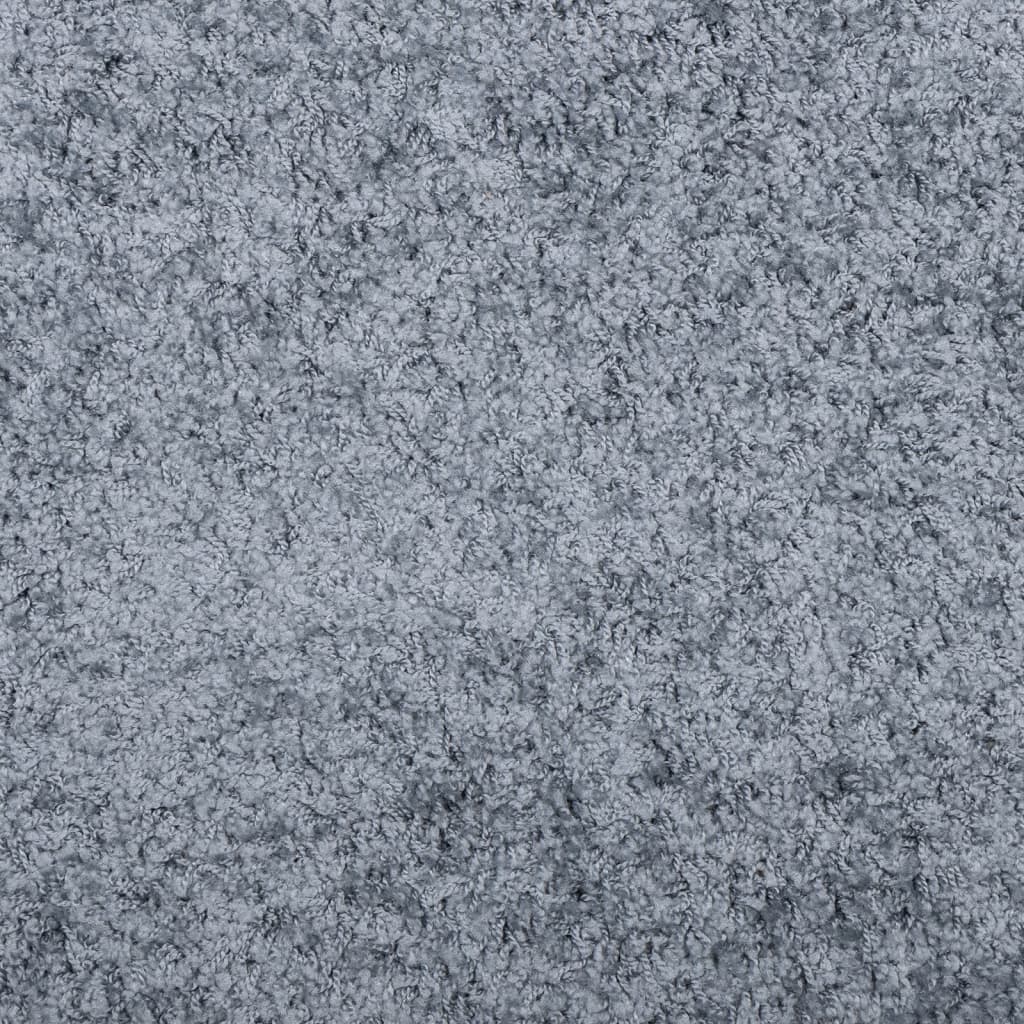 Tappeto Shaggy PAMPLONA a Pelo Lungo Moderno Blu Ø 100 cm - homemem39