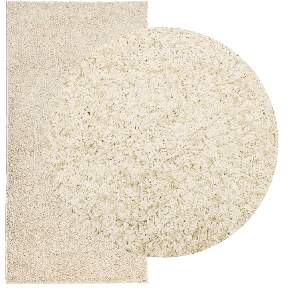 Tappeto Shaggy PAMPLONA a Pelo Lungo Moderno Oro 100x200 cm - homemem39