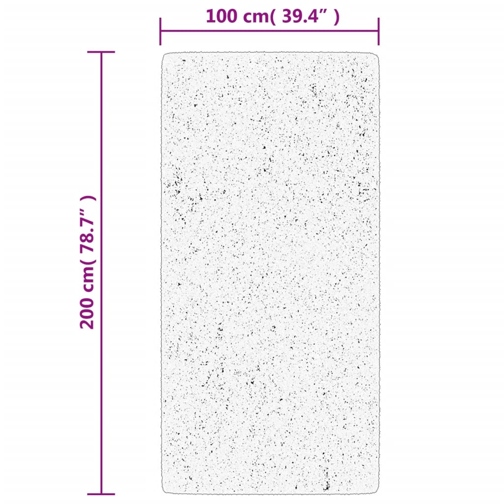 Tappeto Shaggy PAMPLONA a Pelo Lungo Moderno Oro 100x200 cm - homemem39