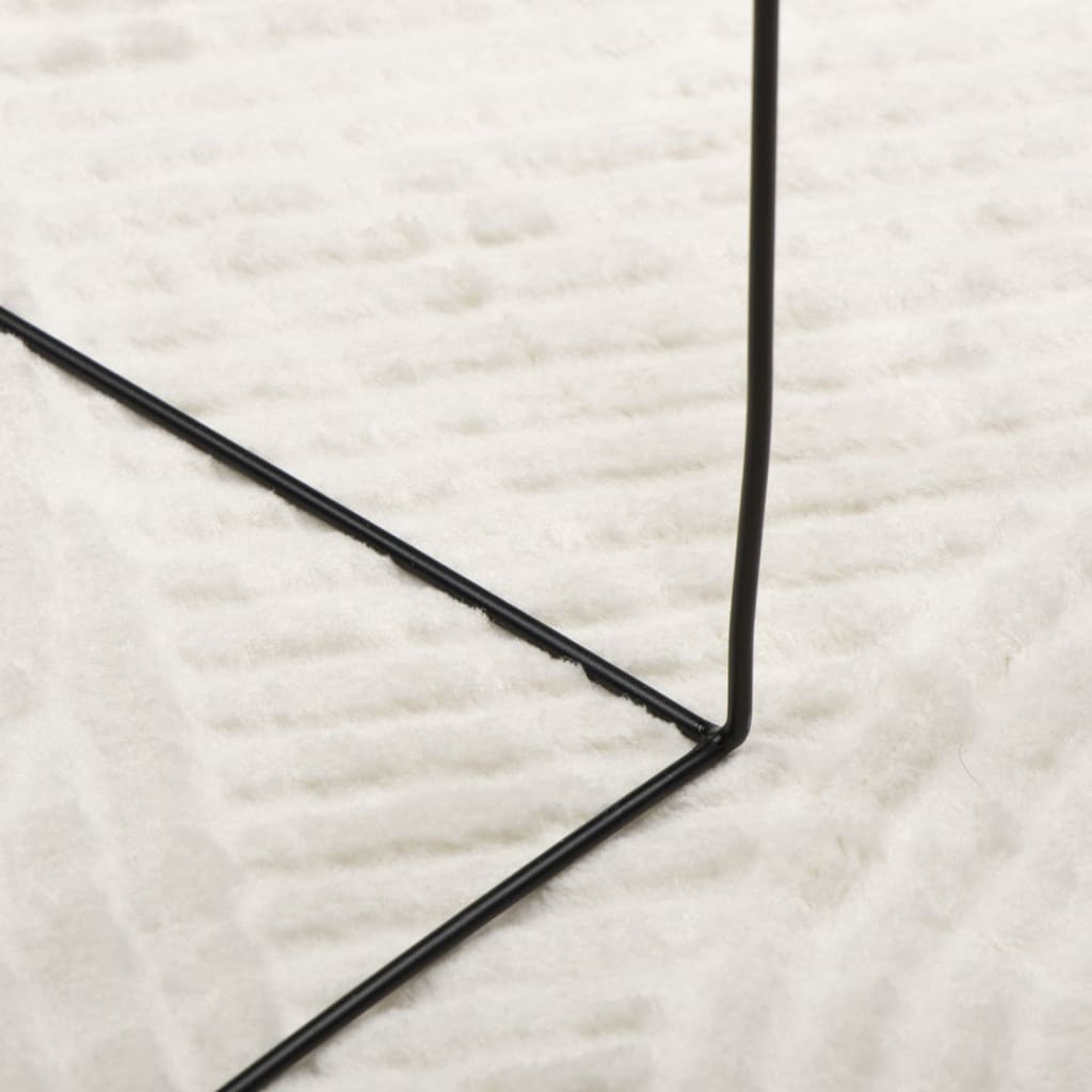 Tappeto IZA a Pelo Corto Aspetto Scandinavo Crema 100x200 cm - homemem39