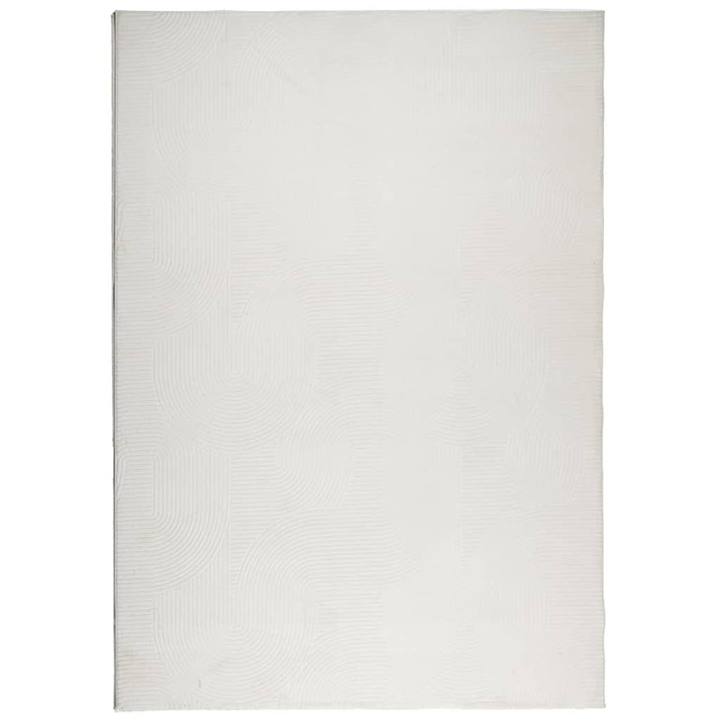 Tappeto IZA a Pelo Corto Aspetto Scandinavo Crema 120x170 cm - homemem39