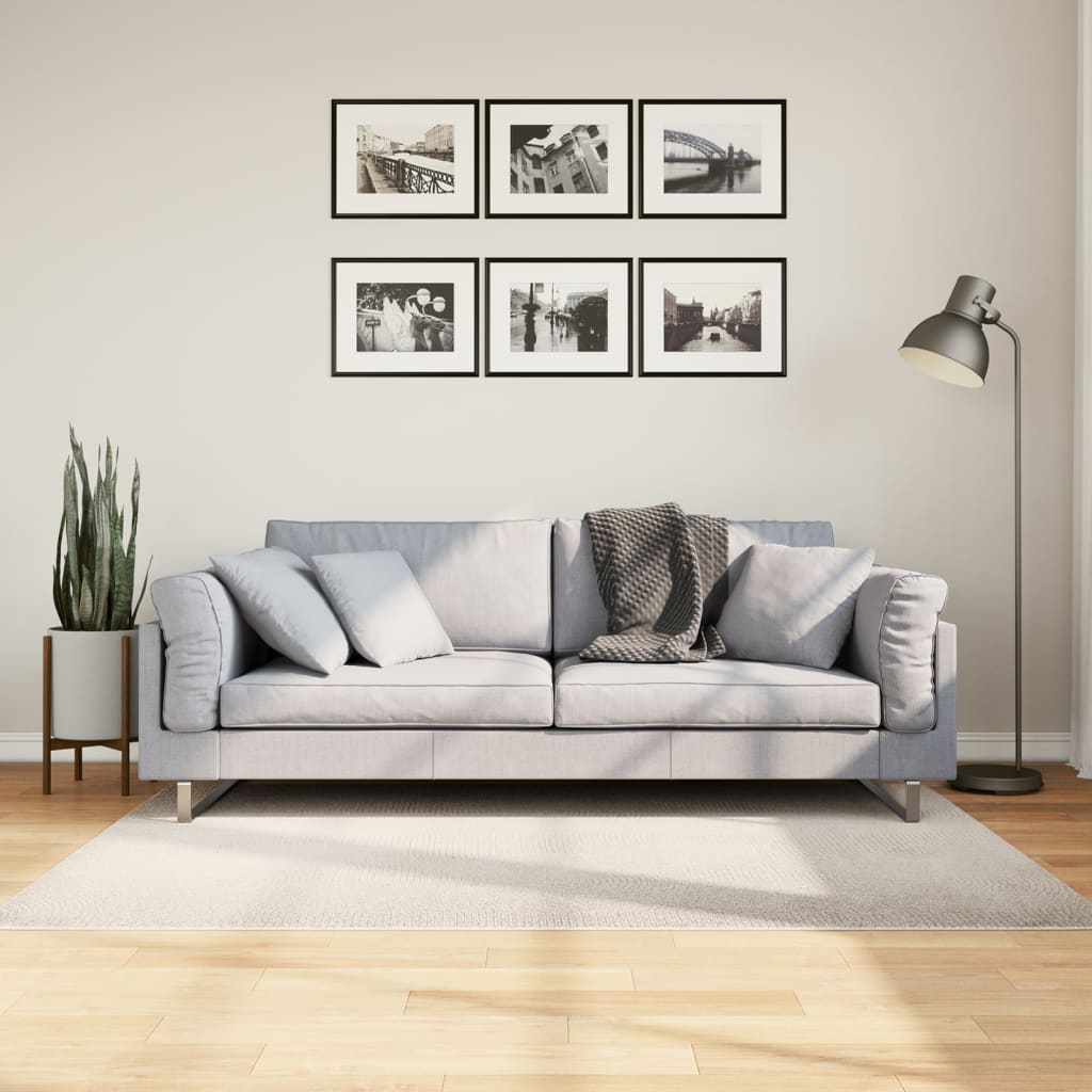 Tappeto IZA a Pelo Corto Aspetto Scandinavo Crema 120x170 cm - homemem39