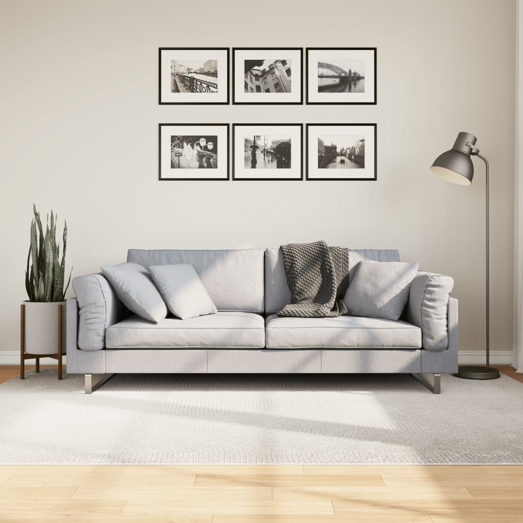 Tappeto IZA a Pelo Corto Aspetto Scandinavo Crema 160x230 cm - homemem39