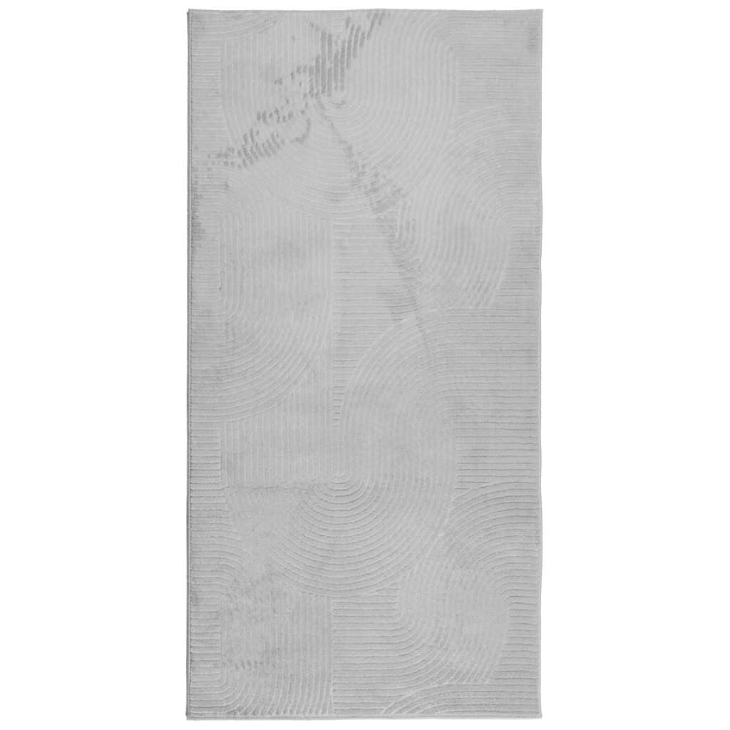 Tappeto IZA a Pelo Corto Aspetto Scandinavo Grigio 100x200 cm - homemem39