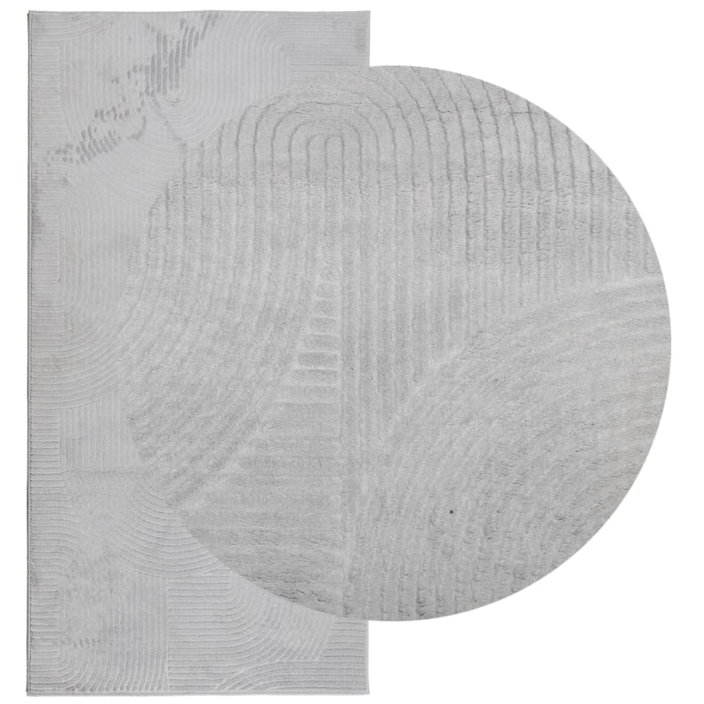 Tappeto IZA a Pelo Corto Aspetto Scandinavo Grigio 100x200 cm - homemem39