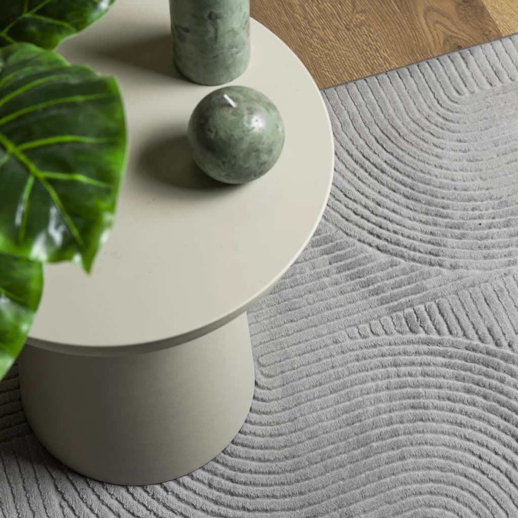 Tappeto IZA a Pelo Corto Aspetto Scandinavo Grigio 120x170 cm - homemem39