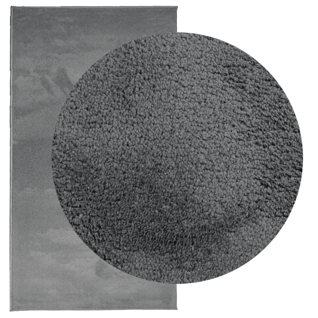 Tappeto OVIEDO a Pelo Corto Antracite 80x150 cm - homemem39