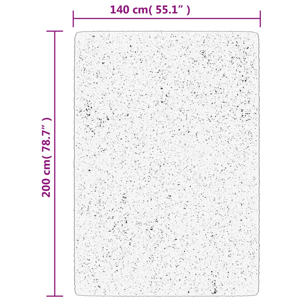 Tappeto OVIEDO a Pelo Corto Antracite 140x200 cm | homemem39