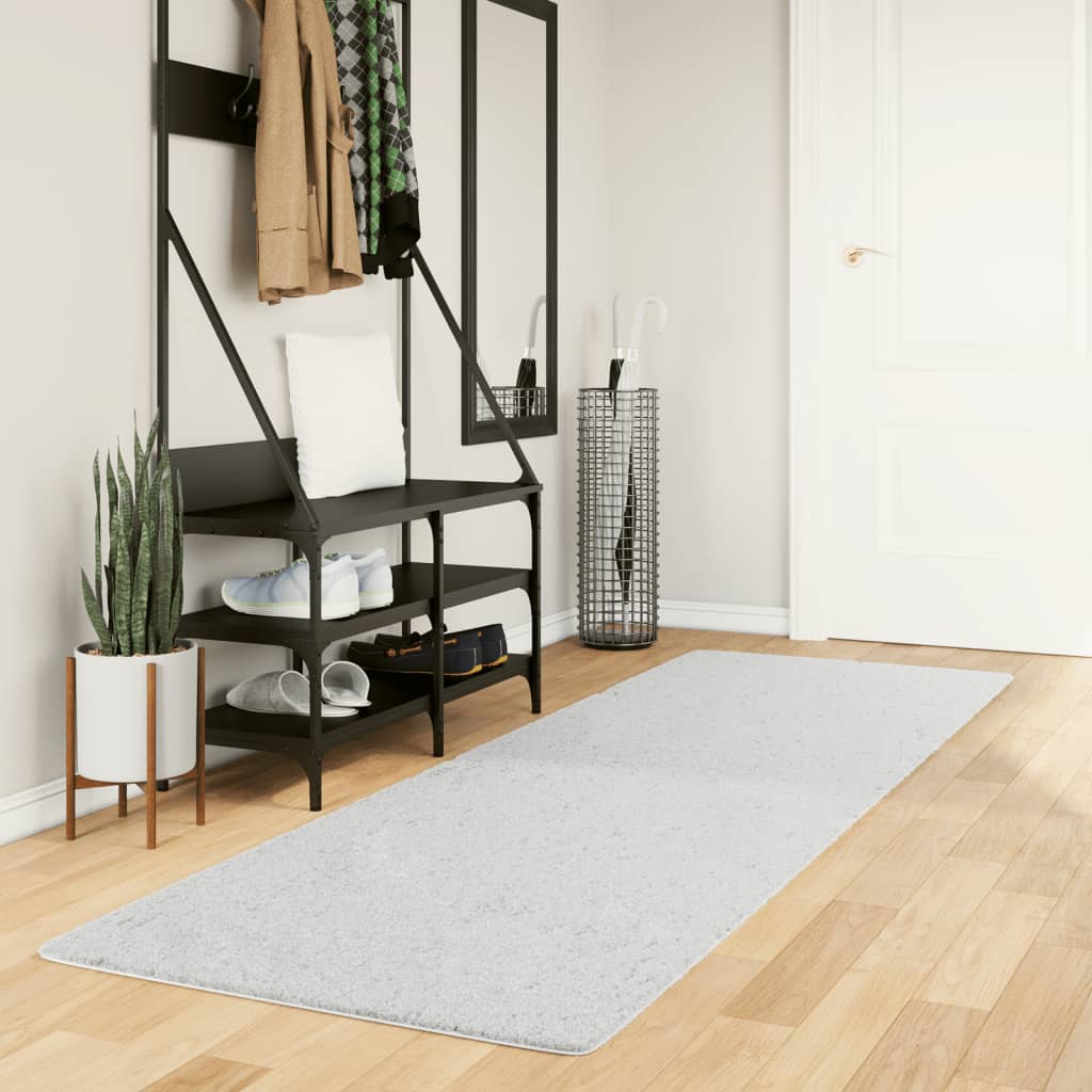 Tappeto OVIEDO a Pelo Corto Grigio 80x250 cm - homemem39
