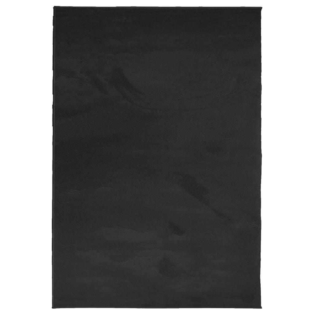 Tappeto OVIEDO a Pelo Corto Nero 140x200 cm - homemem39