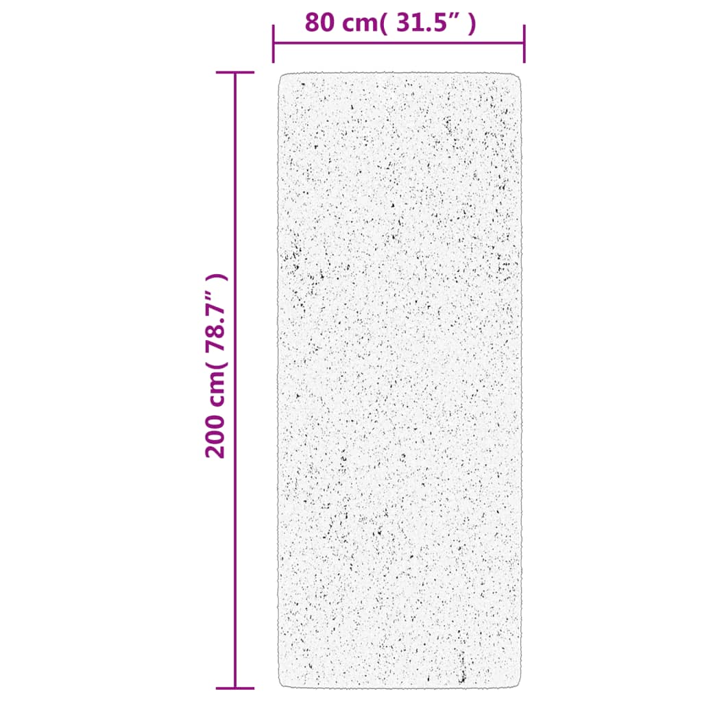 Tappeto OVIEDO a Pelo Corto Verde 80x200 cm | homemem39