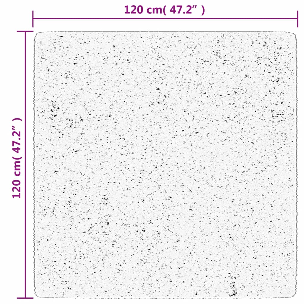 Tappeto OVIEDO a Pelo Corto Turchese 120x120 cm