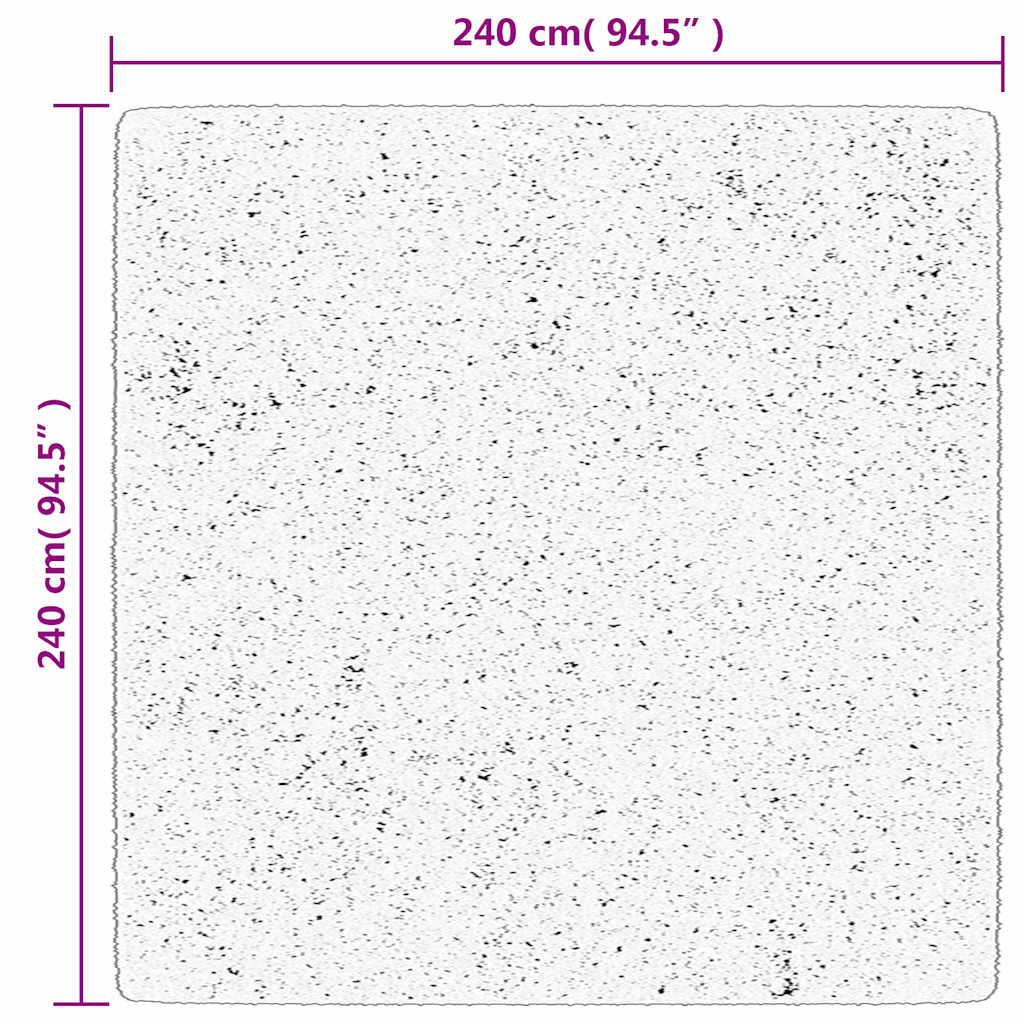 Tappeto OVIEDO a Pelo Corto Turchese 240x240 cm | homemem39