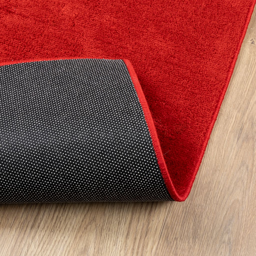 Tappeto OVIEDO a Pelo Corto Rosso 60x110 cm - homemem39