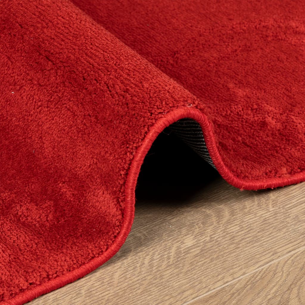 Tappeto OVIEDO a Pelo Corto Rosso 60x110 cm - homemem39