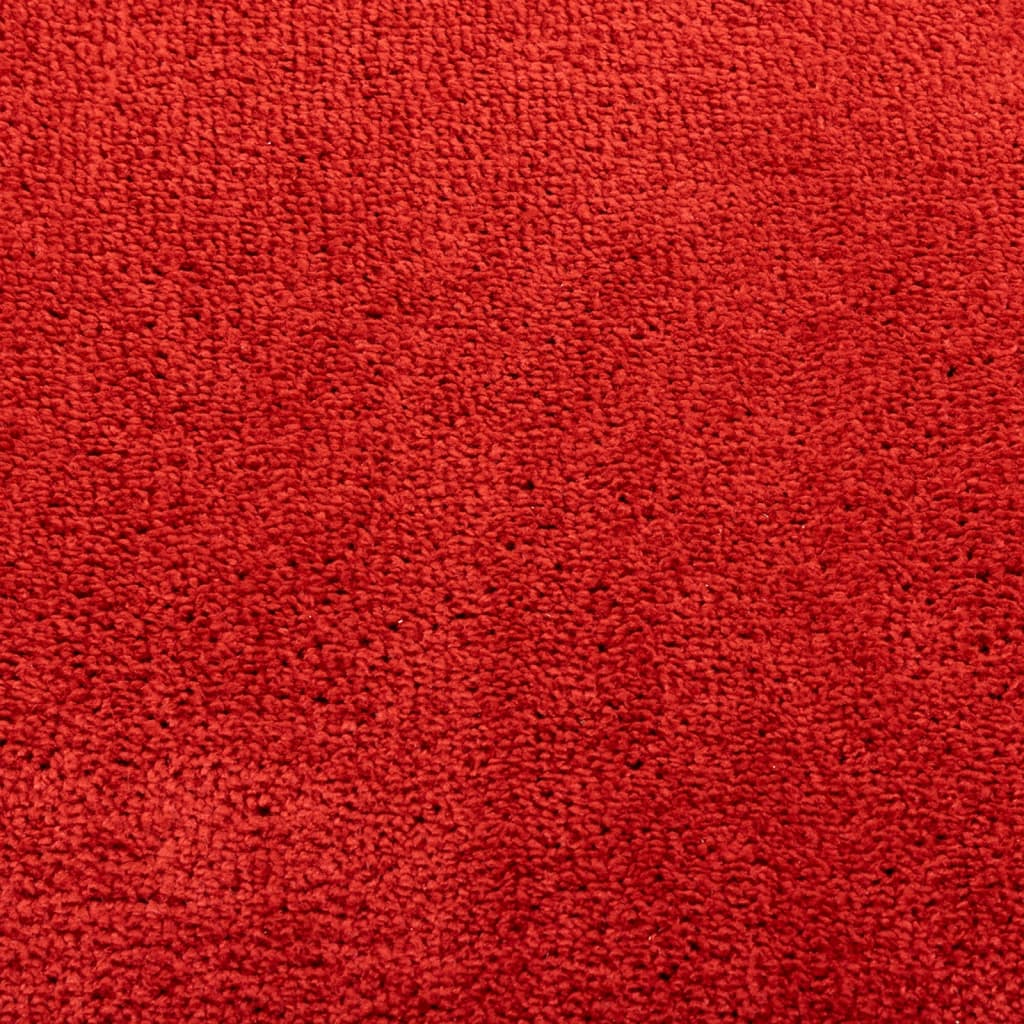 Tappeto OVIEDO a Pelo Corto Rosso 80x250 cm - homemem39