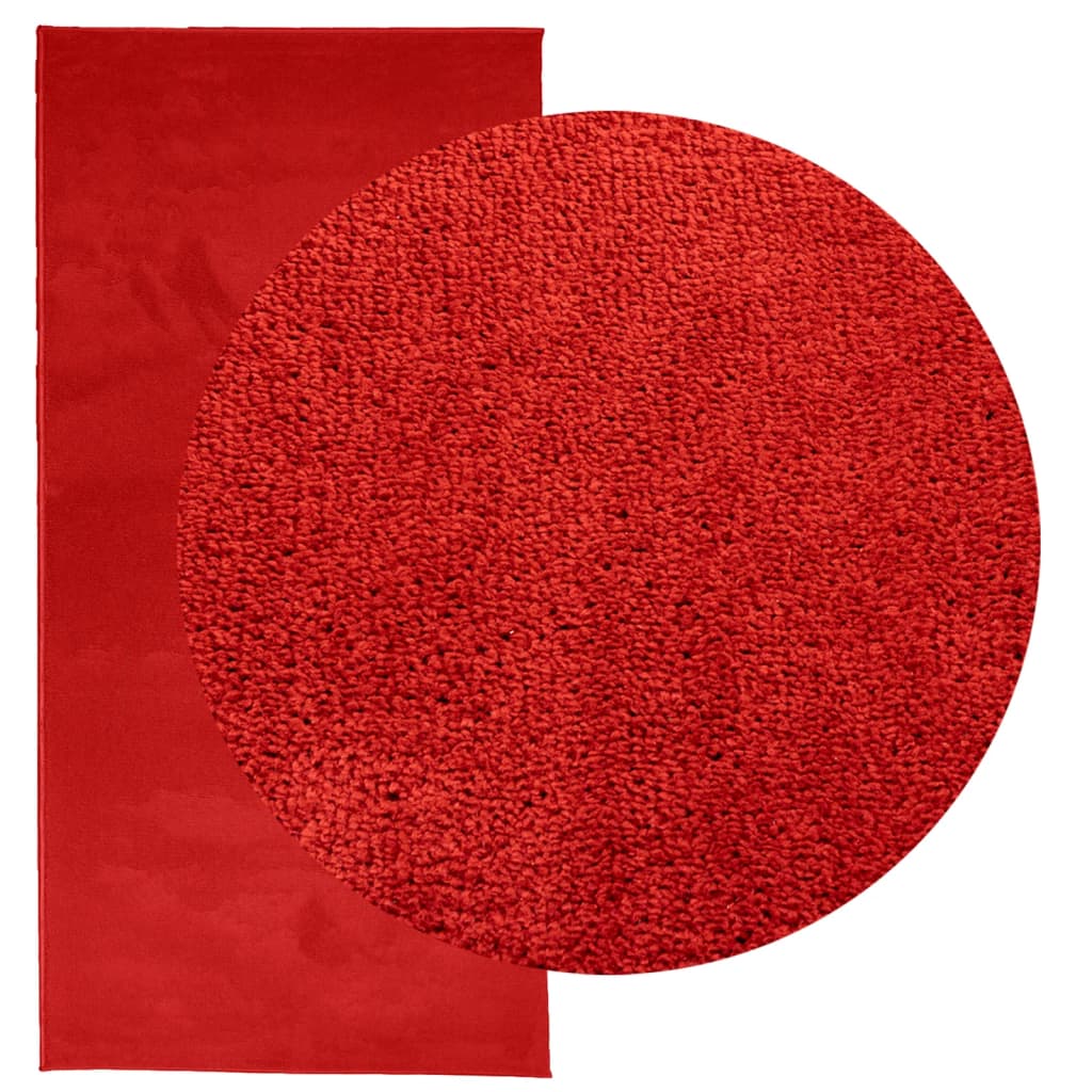 Tappeto OVIEDO a Pelo Corto Rosso 100x200 cm - homemem39
