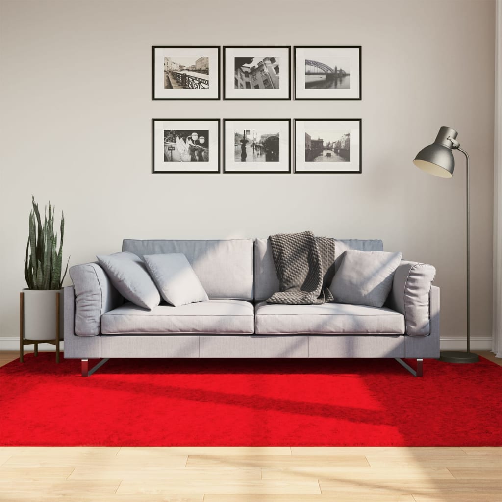 Tappeto OVIEDO a Pelo Corto Rosso 160x230 cm - homemem39