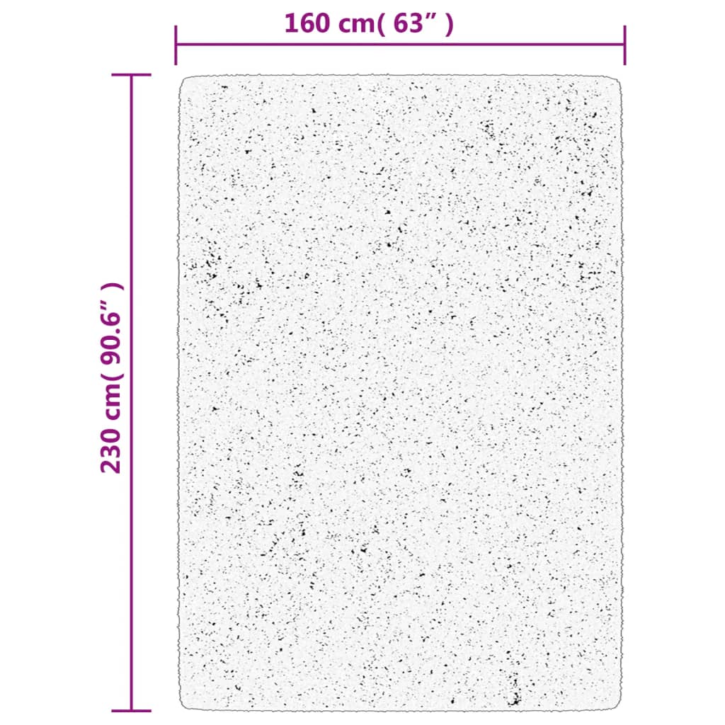 Tappeto a Pelo Lucido Lungo ISTAN Effetto Beige 160x230 cm - homemem39