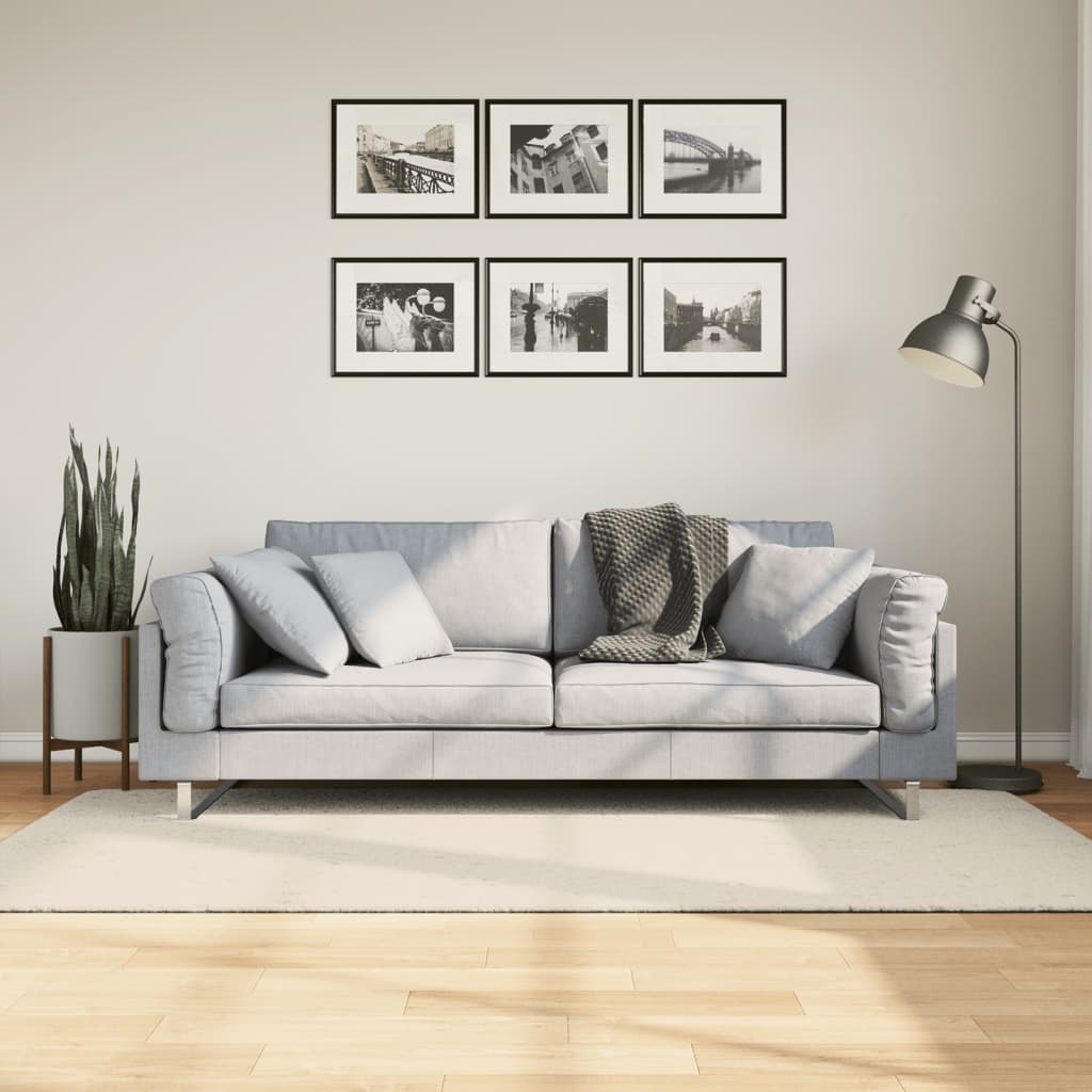 Tappeto a Pelo Lucido Lungo ISTAN Effetto Crema 100x200 cm - homemem39