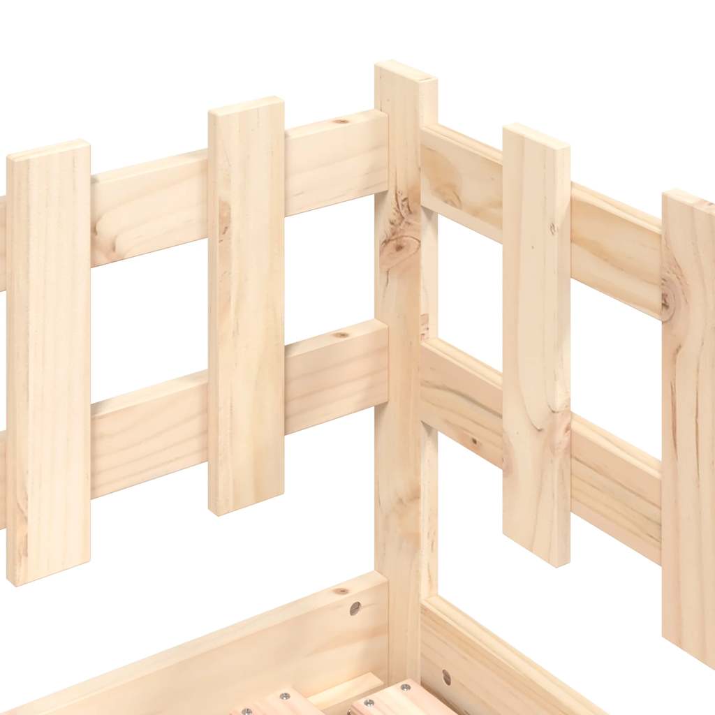 Dormeuse Estraibile 2x(90x200) cm Legno Massello di Pino | homemem39