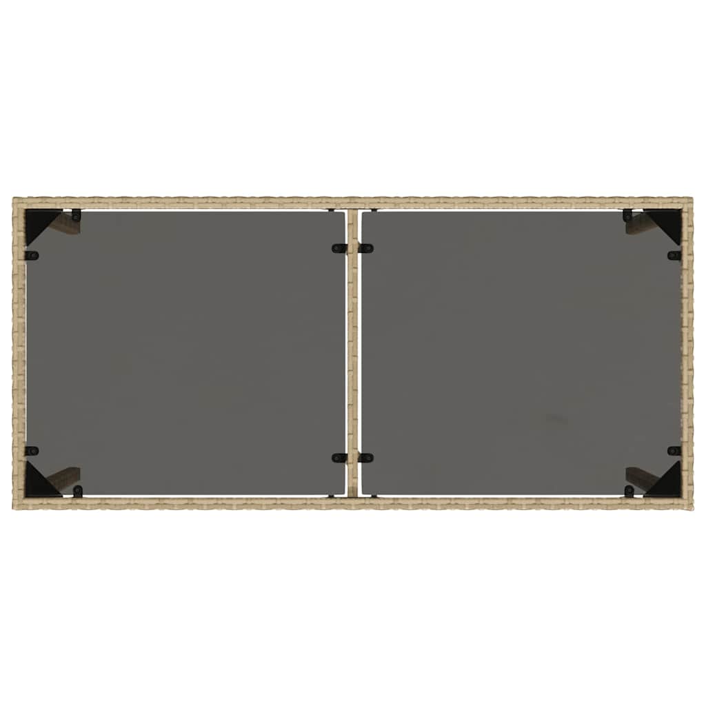 Set da Pranzo da Giardino 5 pz con Cuscini Beige in Polyrattan | homemem39