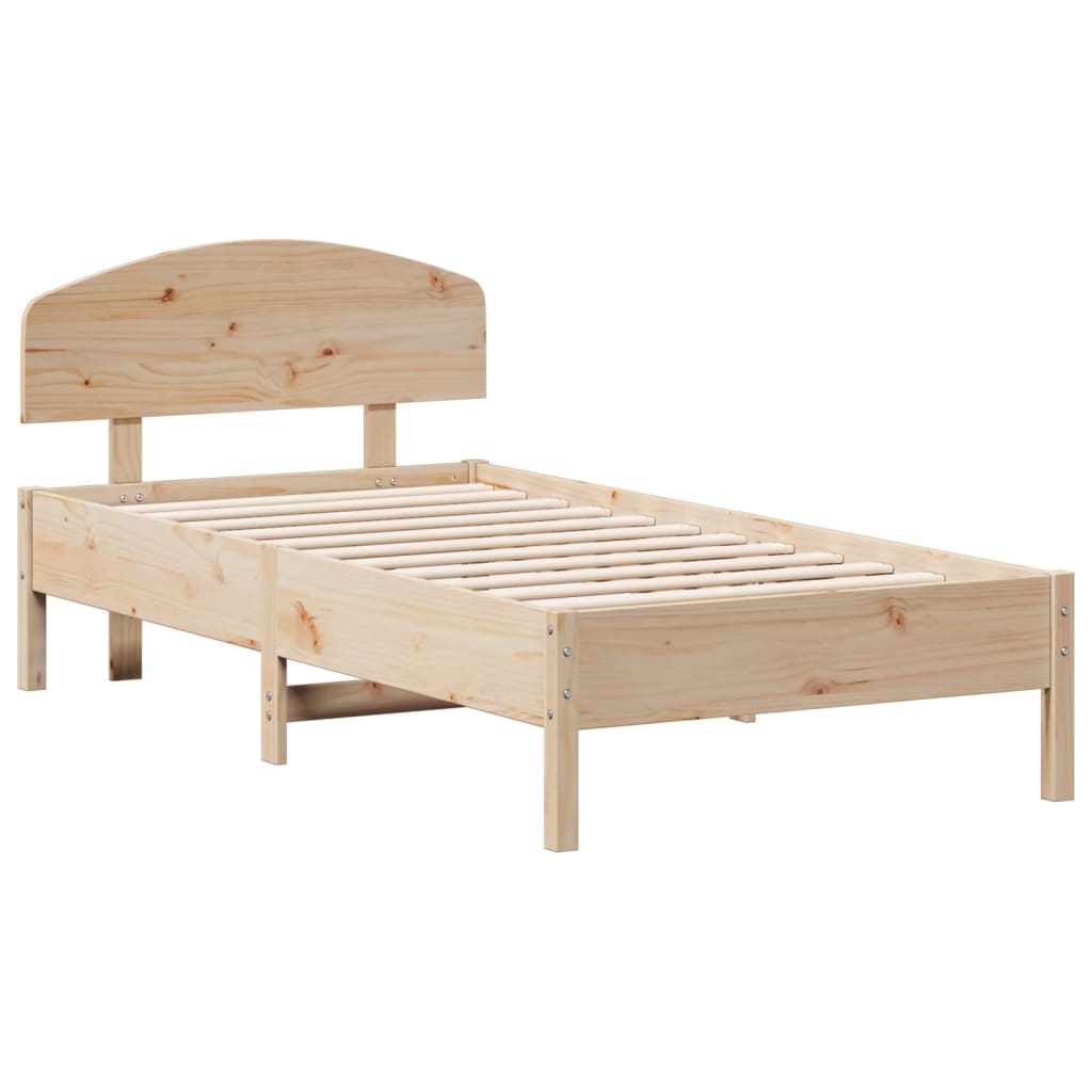Letto senza Materasso 90x190 cm in Legno Massello di Pino
