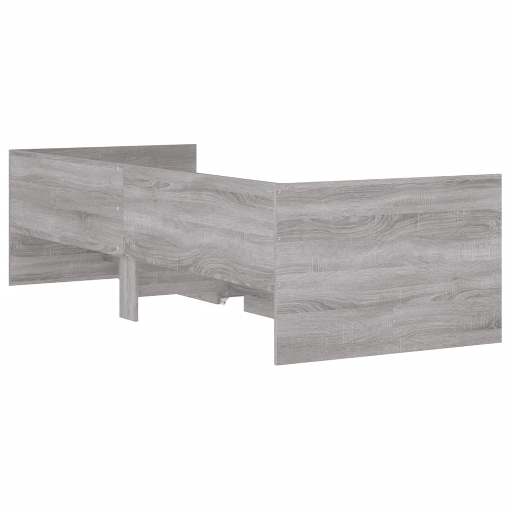 Giroletto con Cassetti Grigio Sonoma 90x200 cm