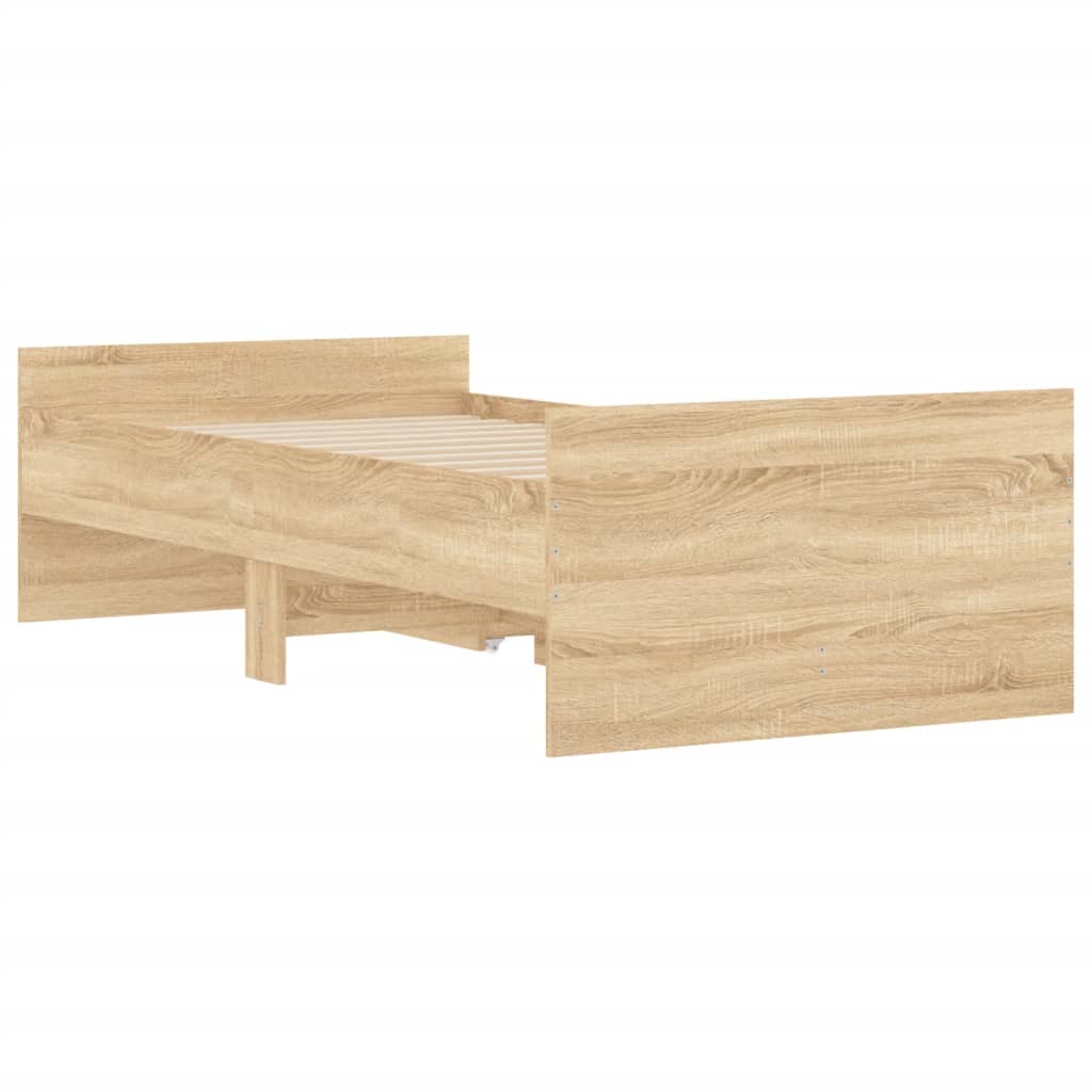 Giroletto con Cassetti Rovere Sonoma 90x200 cm