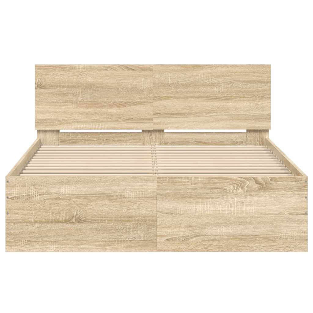 Giroletto con Testiera Rovere Sonoma 120x200 cm