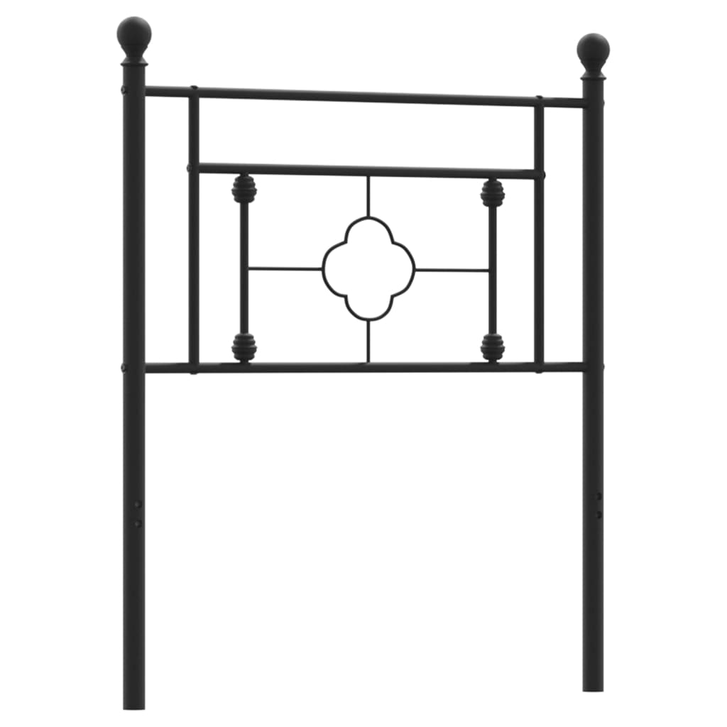 Testiera in Metallo Nero 75 cm