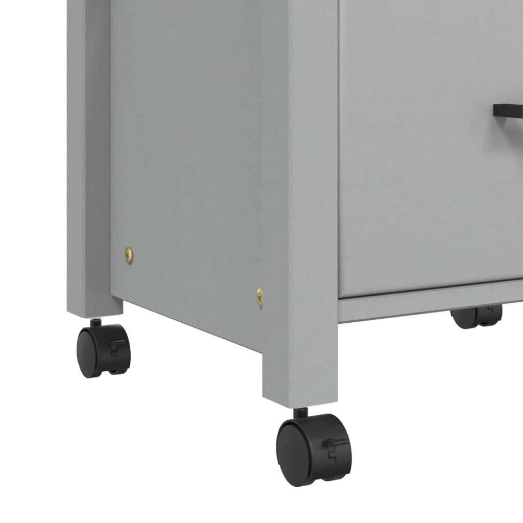 Carrello da Cucina MONZA 48x40x90 cm in Legno Massello di Pino - homemem39